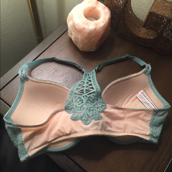 NFS-Teal Front Close Dream Angels Pushup Bra - Picture 2 of 5